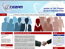 Tablet Screenshot of cezam-77.fr